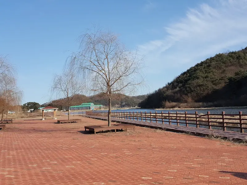 함안 대송리 늪지식물원의 산책로