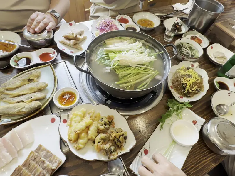 푸짐한 복지리 한 상 차림