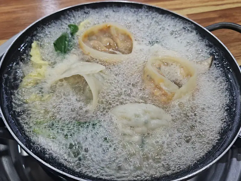 만두전골 근접샷