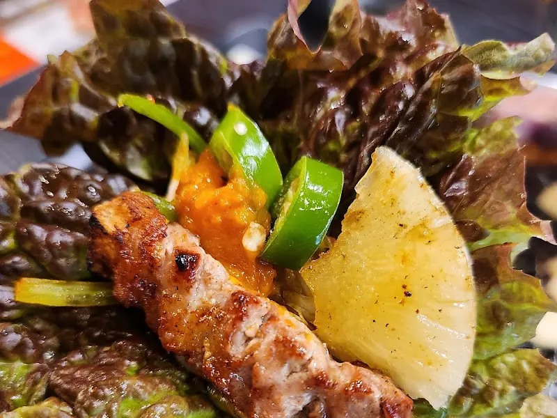 쌈 싸먹는 사진