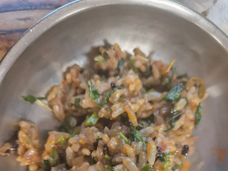 볶음밥 한 숟갈