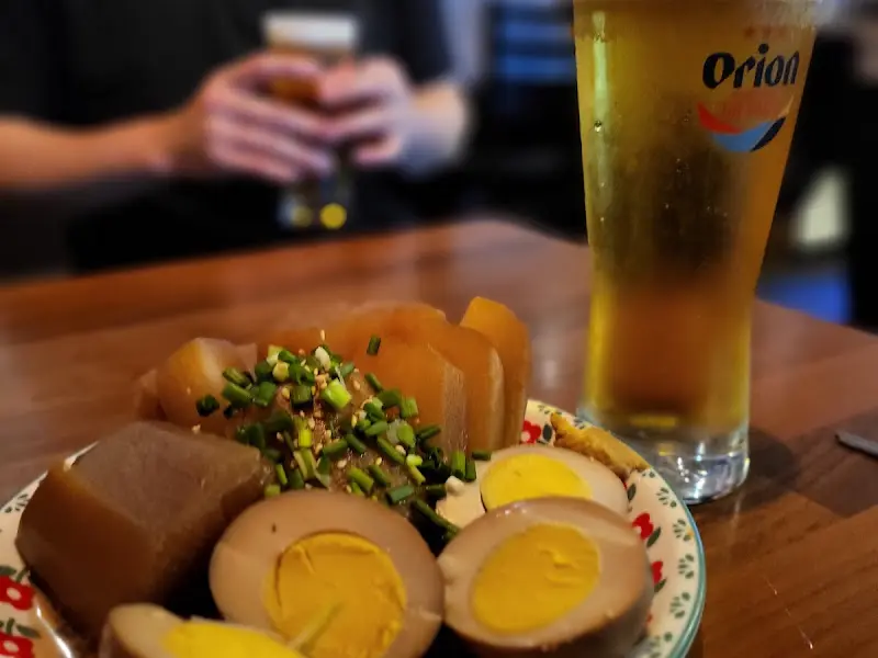 오리온 생맥주와 안주의 조화