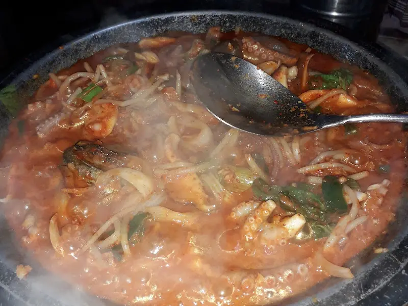 선경낙지 낙지볶음 철판