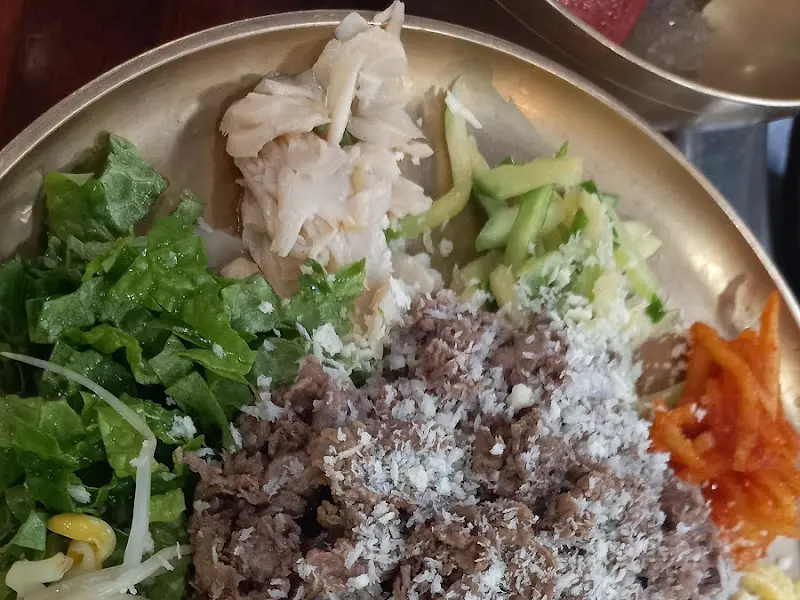 눈꽃 구절판 비빔밥