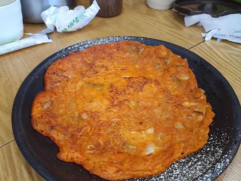 김치전 근접샷