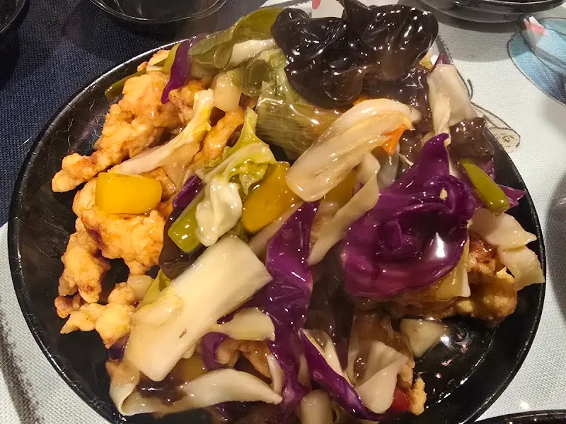 다채로운 채소와 튀김