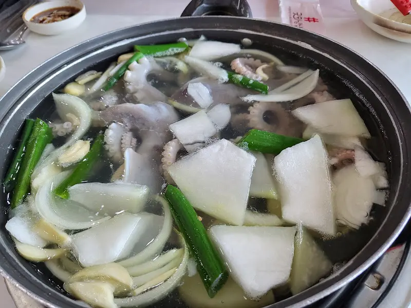 박속밀국낙지탕 비주얼