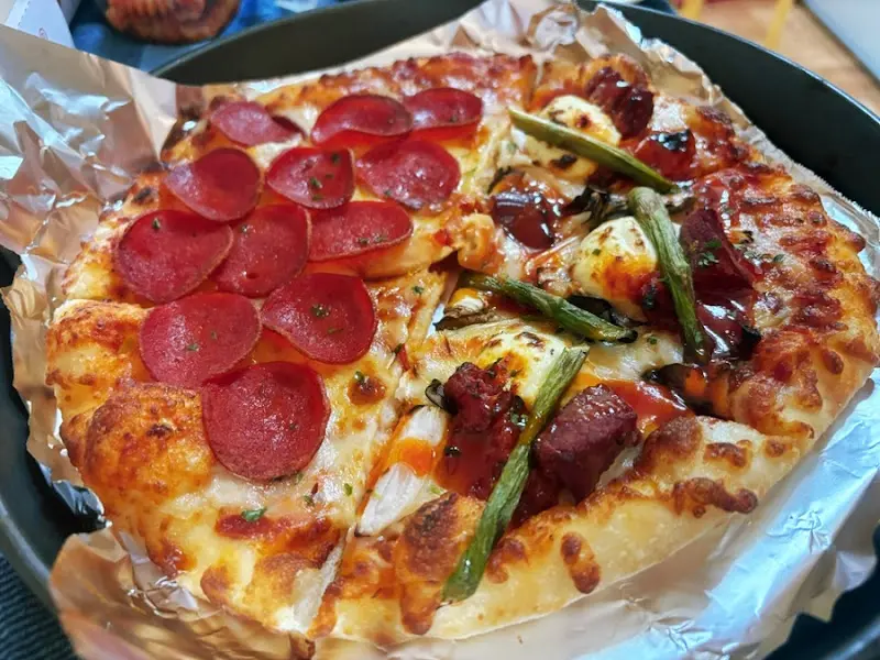 하프앤하프 피자