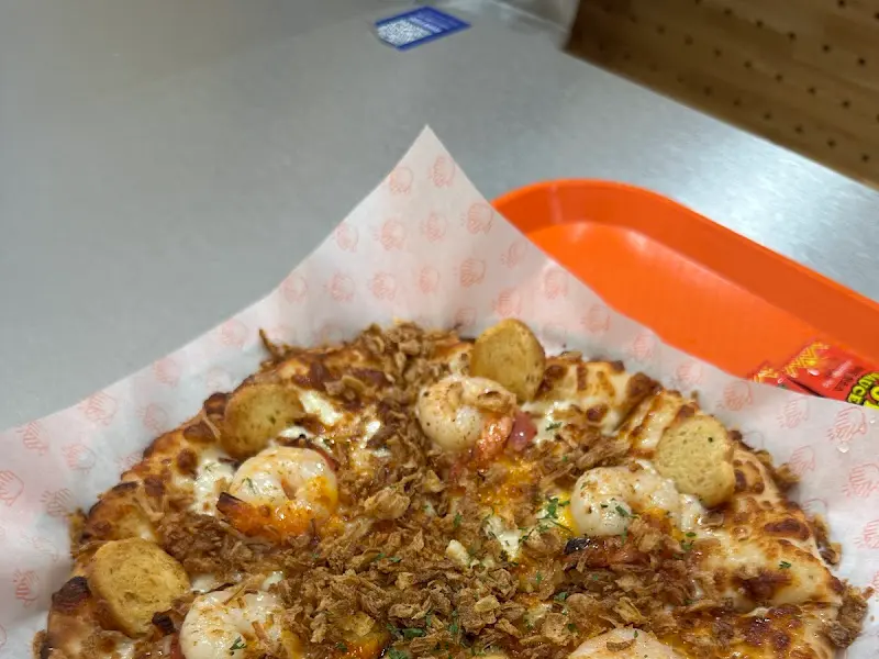 갈릭 슈림프 피자