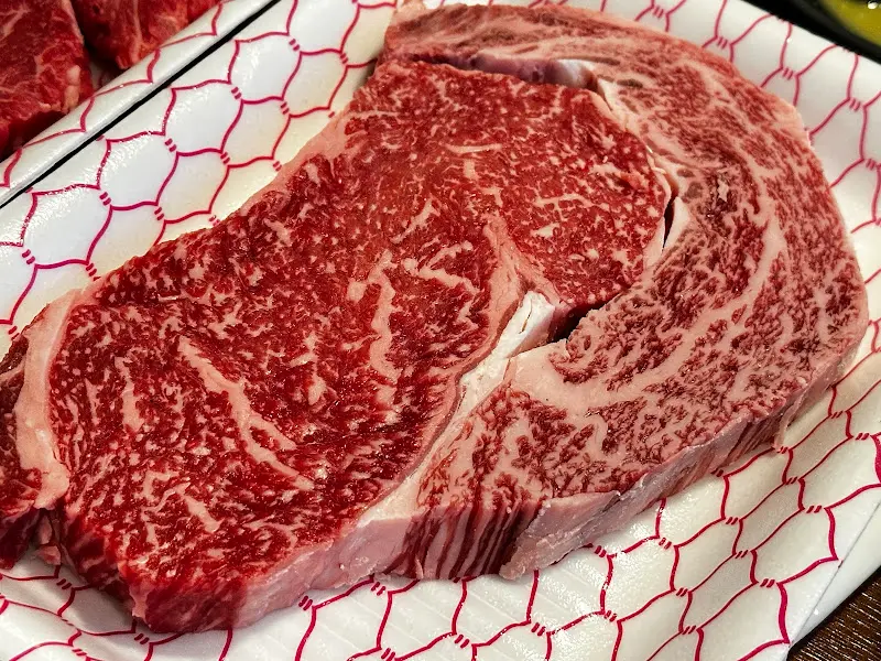 환상적인 마블링의 등심