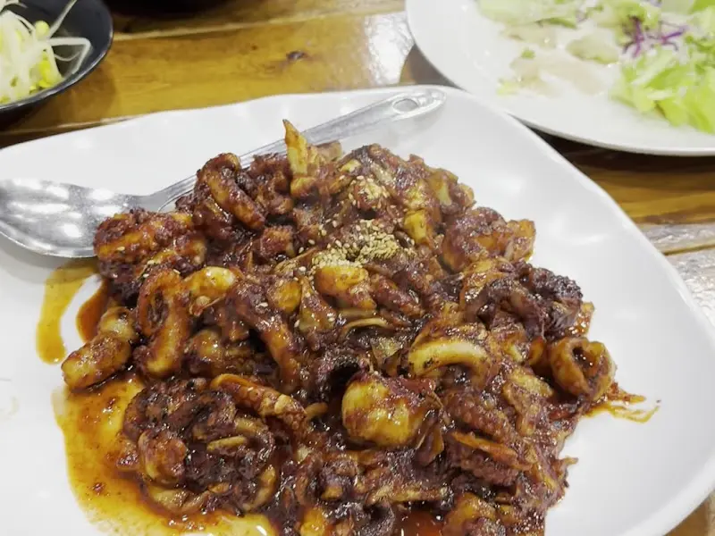 쭈꾸미 볶음 한 상 차림