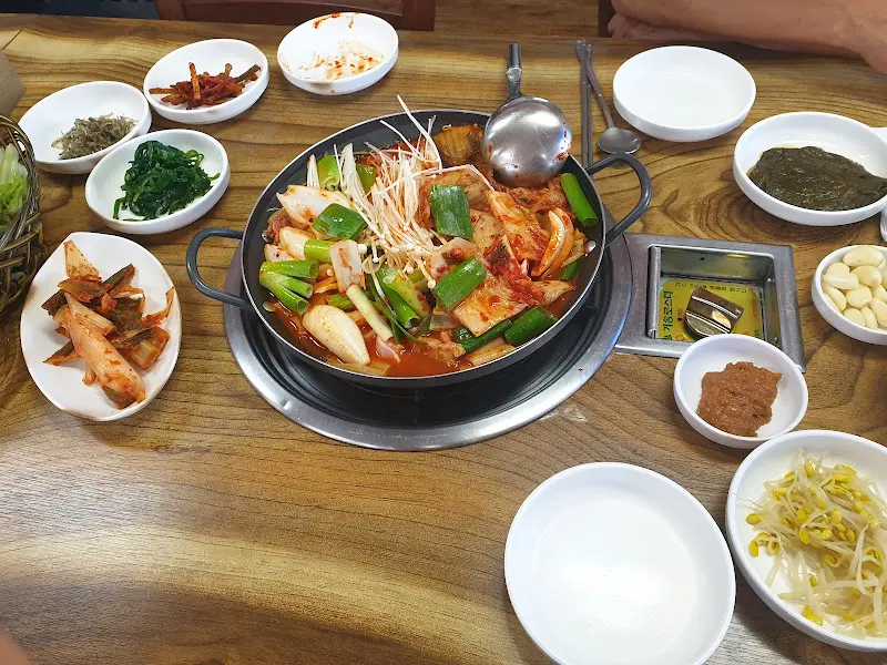 삼겹살 한 상 차림