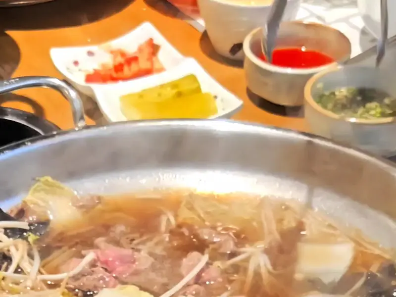 화수목 샤브샤브 분당본점 스키야키 시식