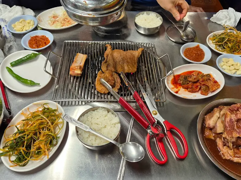 왕갈비 한 상 차림