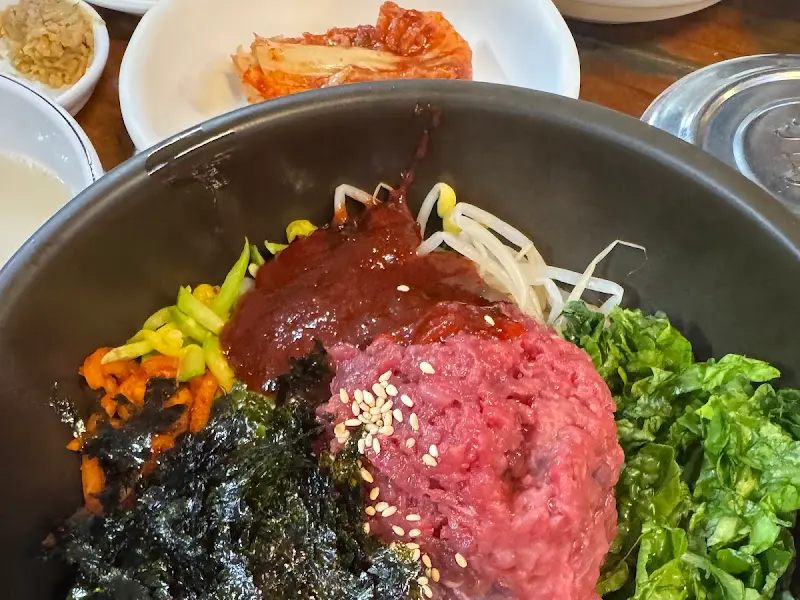 육회비빔밥 재료