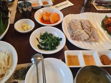 30년 전통의 아우라, 부산 구서동에서 맛보는 배비장보쌈의 과학적인 맛 탐험