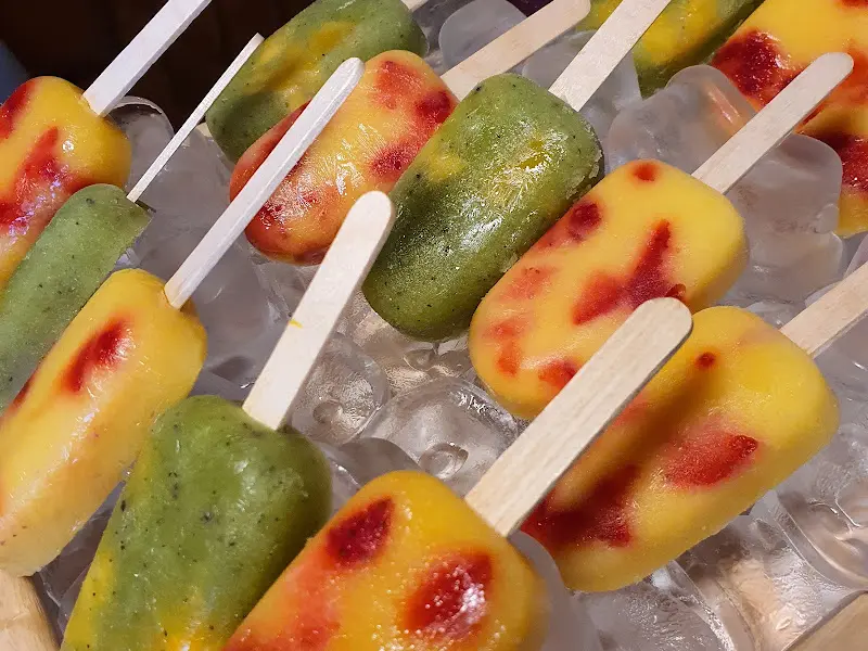 다양한 맛의 아이스크림