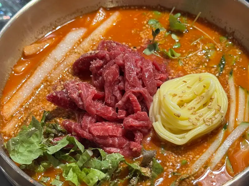 한우 육회 물회의 아름다운 자태