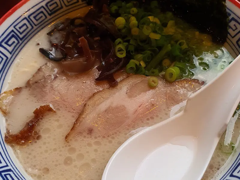 돈코츠 라멘 근접샷