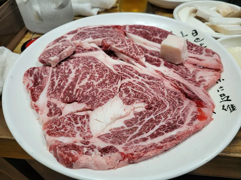 환상적인 마블링의 한우