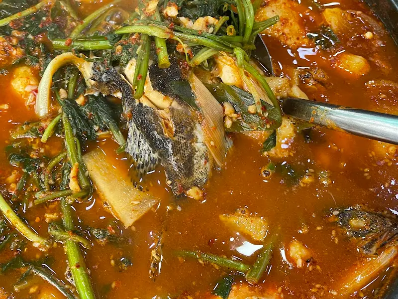 쏘가리 매운탕 클로즈업