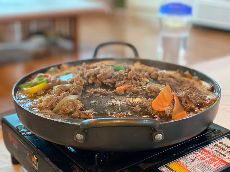 솔잎가든 불고기전골