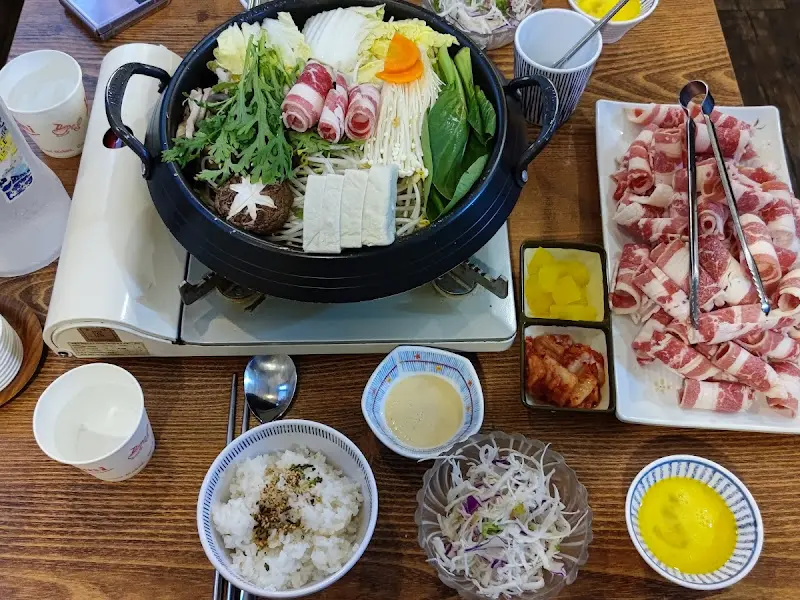 스키야키 전체 상차림