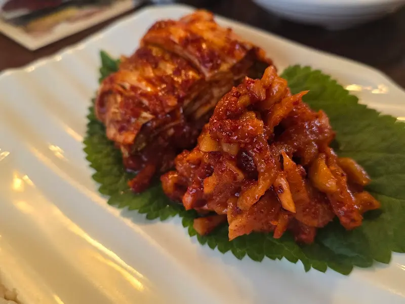 매콤한 김치 클로즈업