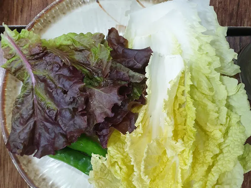 신선한 쌈 채소