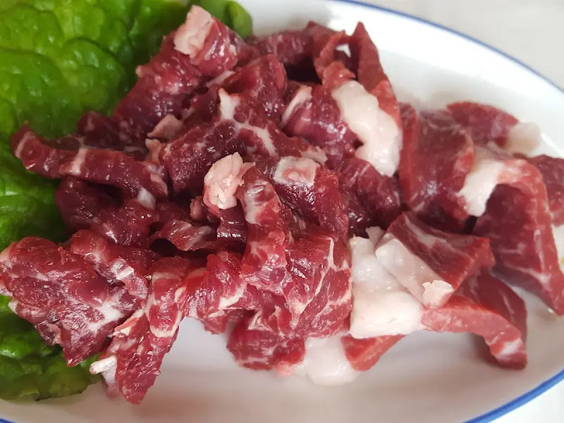 신선한 육질을 자랑하는 한우