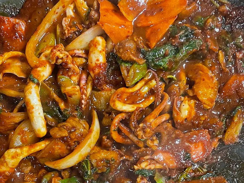 오삼불고기 조리 과정