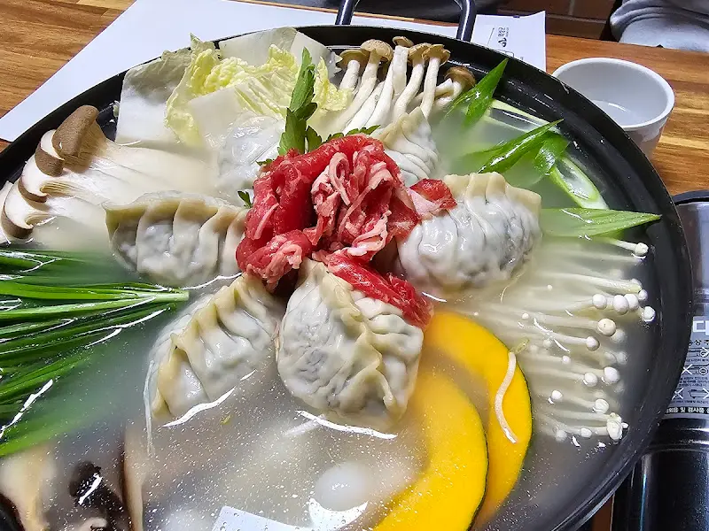 만두전골 항공샷