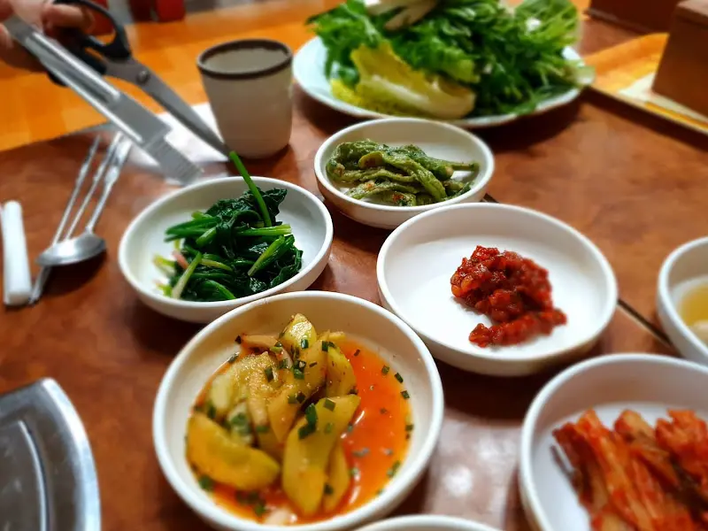 밑반찬 클로즈업