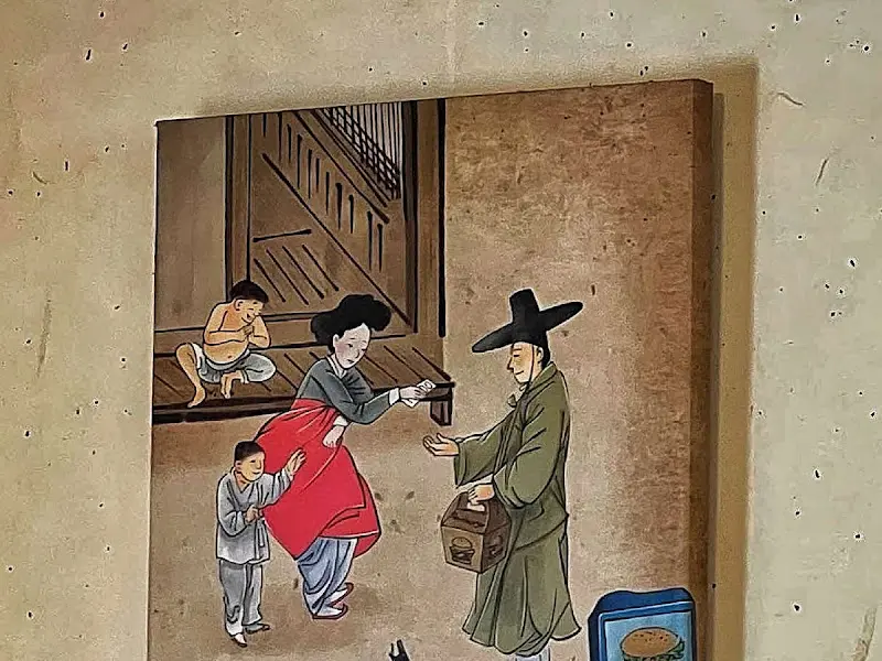 과거와 현재의 조화를 담은 그림