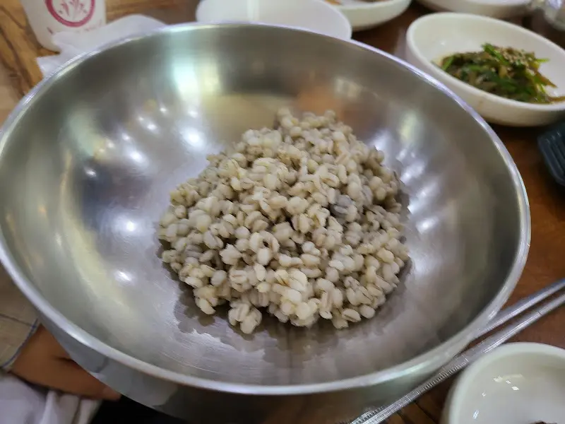 보리밥 클로즈업