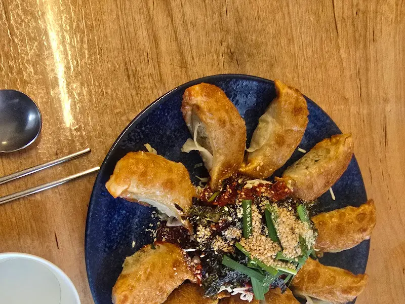 비빔만두 클로즈업