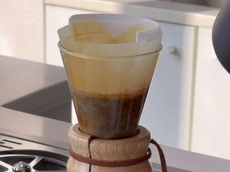 드립 커피 추출 과정