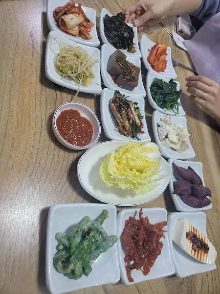 다양한 반찬 클로즈업