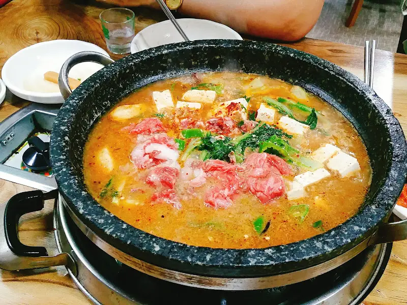 돌판 된장 찌개