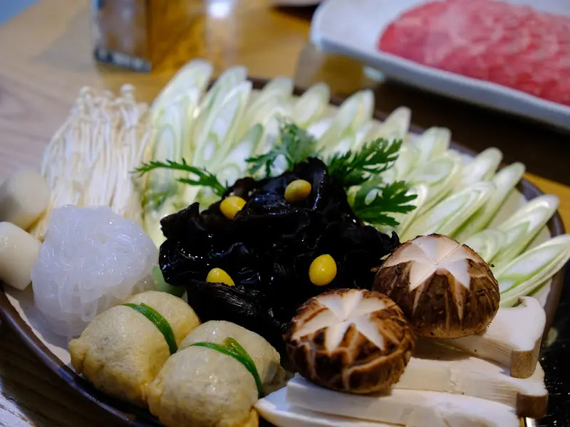 화수목 샤브샤브 분당본점 채소 모듬