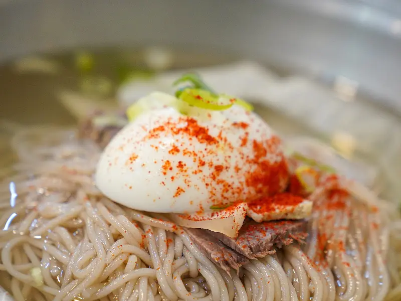 해민면옥 평양냉면 근접샷