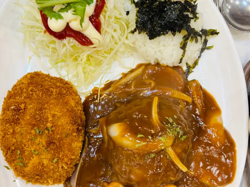 함박스테이크와 고로케