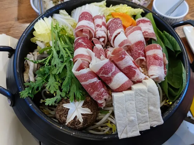 스키야키 전체 모습