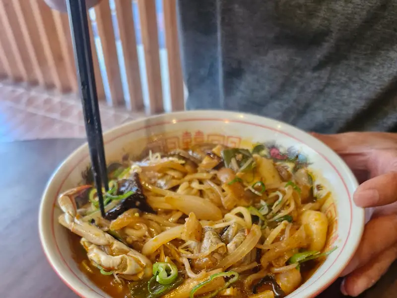 새우 완탕면 면발