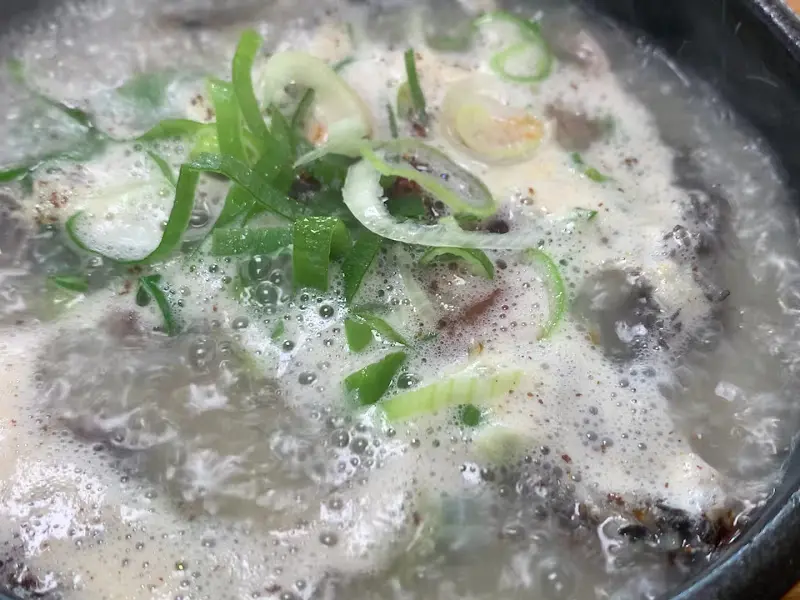 뽀얀 국물의 내장탕