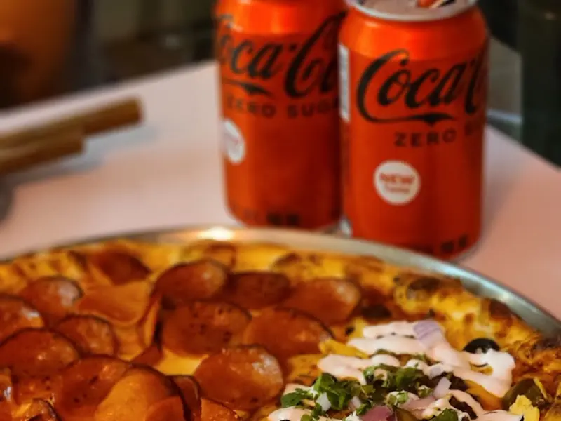 피자와 코카콜라 제로