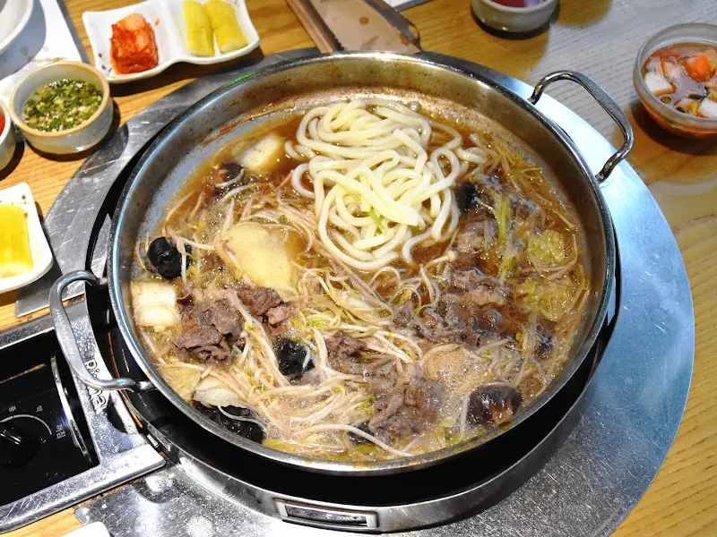 화수목 샤브샤브 분당본점 스키야키 전체 상차림