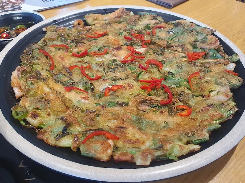 해물파전 전체샷