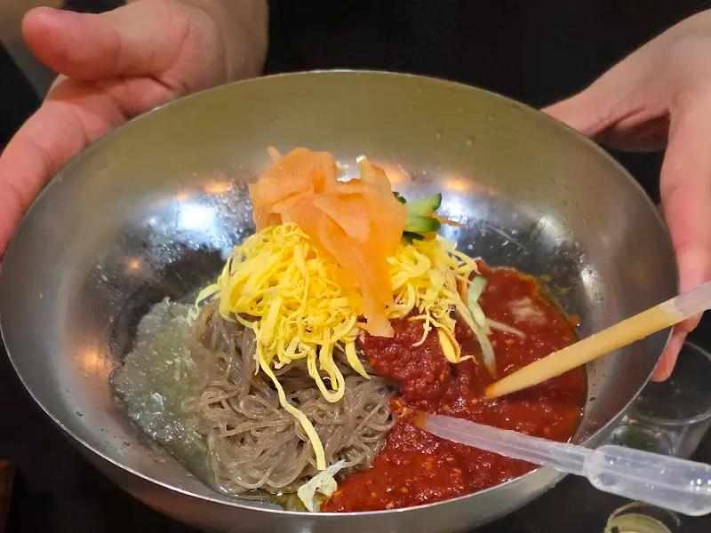육회 냉면 비빔