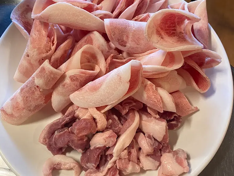 싱싱한 뒷고기의 자태